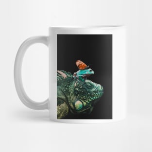 Stacks on Green Lizard Mug